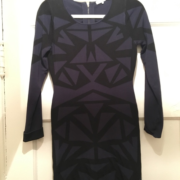 geometric bodycon dress